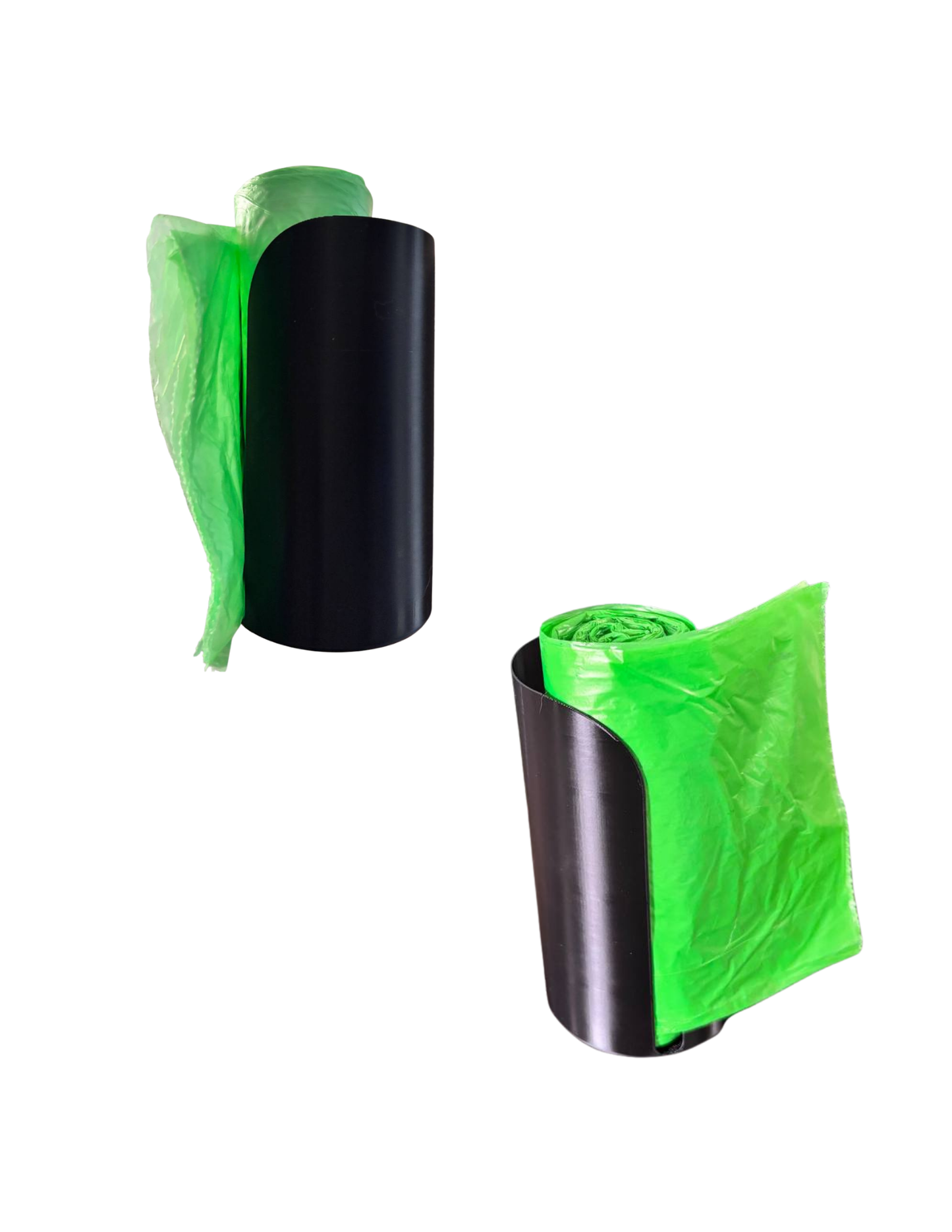 Garbage bag holder Dispenser, Adhesive Wall and Cabinet Mount, Drill Installation, Single Roll Trash Bag Storage, Kitchen Organiser, Dustbin Waste Pouch Universal, Eco Friendly, Black, 3D Print