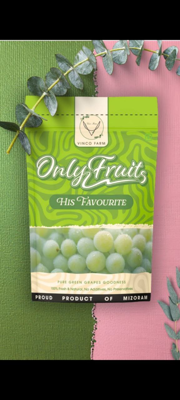 Mizo Green Grape Snacks | Sweet & Tangy Dried Grape Treat | Natural Healthy Snack