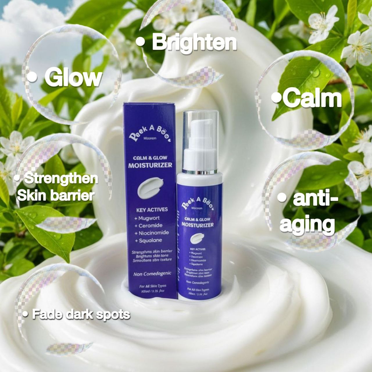 Peek A Boo Calm and glow moisturizer