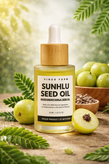 Sunhlu Oil 30ml | Gooseberry (Amla) Seed Oil | Natural Hair & Skin Care Oil