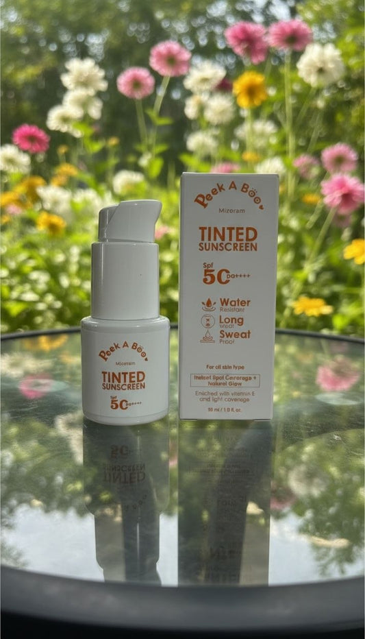 Peek A Boo Tinted Sunscreen SPF 50 | Lightweight Sun Protection with Natural Coverage
